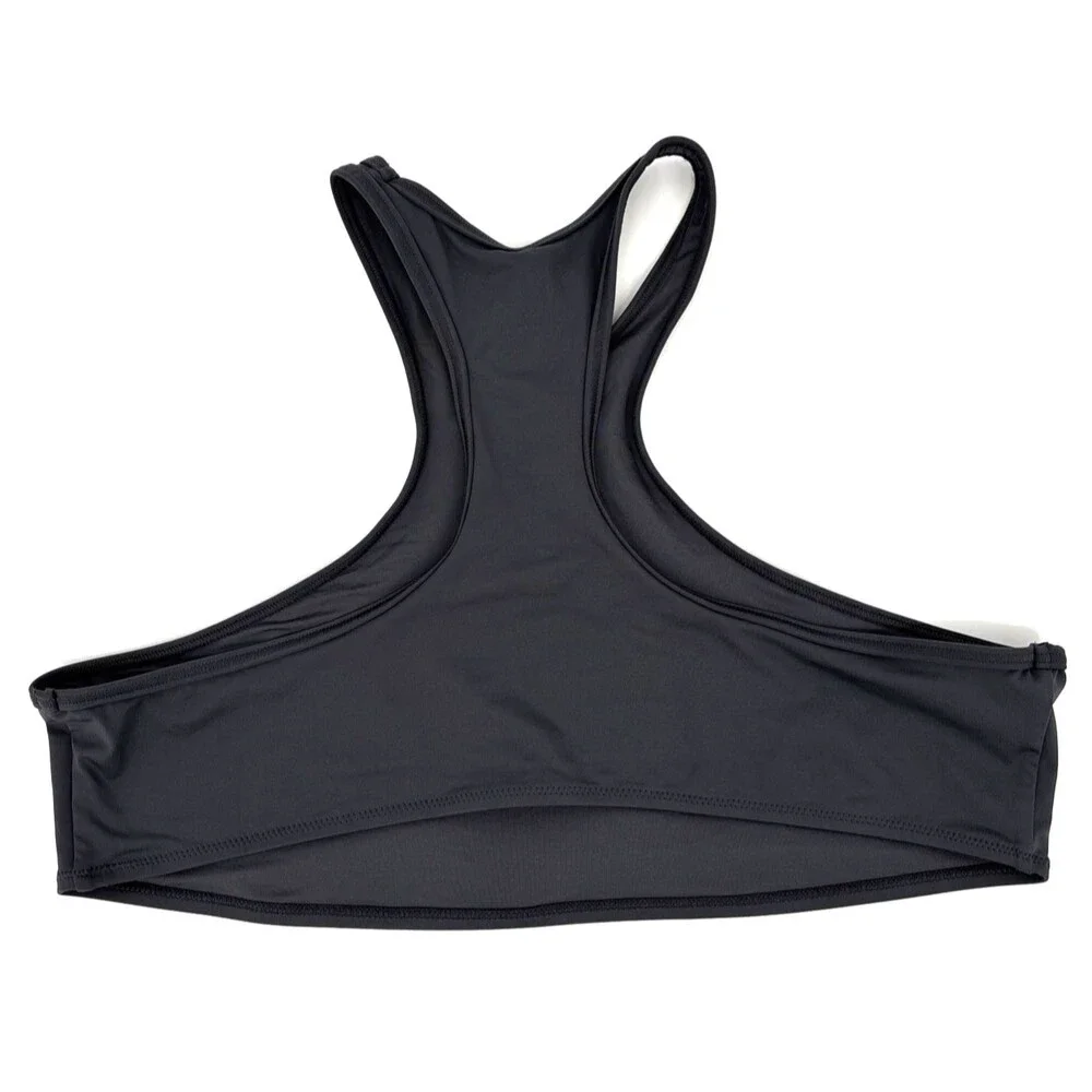 SKIMS Swim High Neck Racerback Top Gunmetal BT-HNK-2786 Size 3X NWT